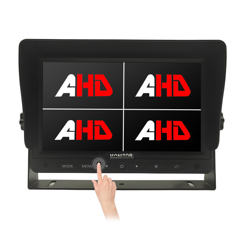 কারলিডার 7 ইঞ্চি কোয়াড স্প্লিট স্ক্রিন AHD টাচ বোতাম রিভার্সিং মনিটর