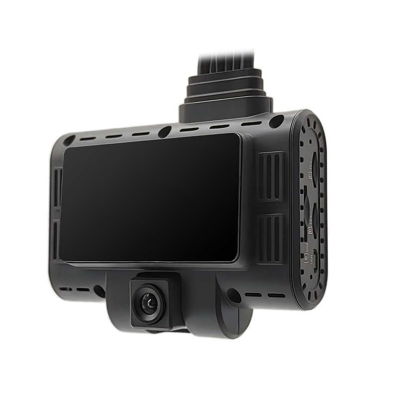 ফ্লিট যানবাহনের জন্য 4G GPS, ADAS, DSM এবং WiFi সহ 3CH DVR AI ড্যাশ ক্যামেরা