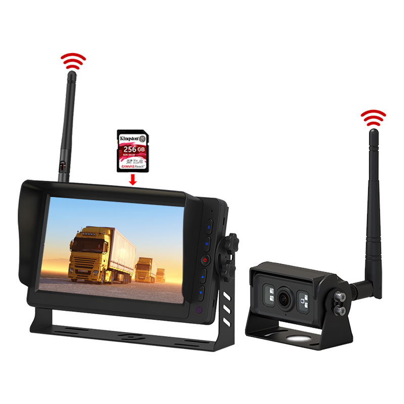 7 ইঞ্চি ডিভিআর রেকর্ডিং 2.4GHz ডিজিটাল ওয়্যারলেস মনিটরিং সিস্টেম