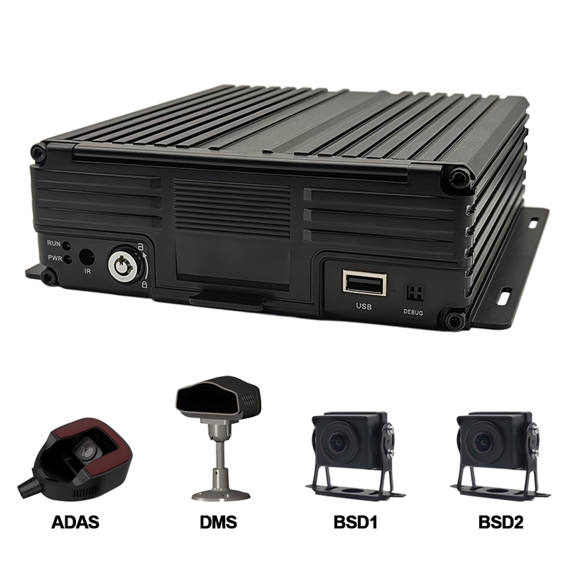 8CH AI HDD মোবাইল DVR সাপোর্ট ADAS+DMS+BSD